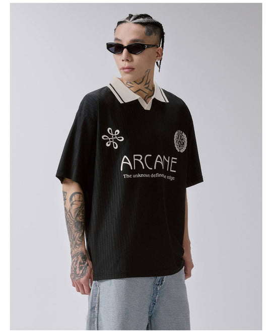F2CE Stripe Color Block Polo Soccer Jersey | Face 3 Face