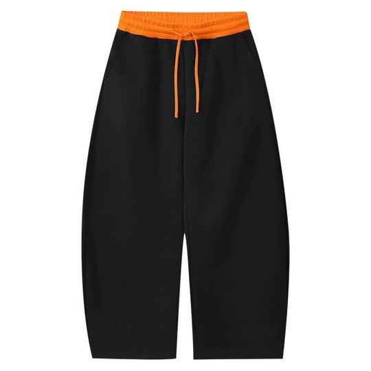 MEDM Color Block Waist Air Layered Baggy Sweatpants | Face 3 Face