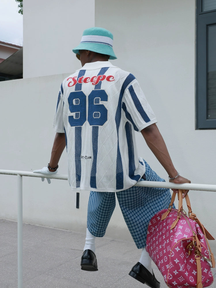 STEEPC Colorblock Knit Short Sleeve Shirt | Face 3 Face