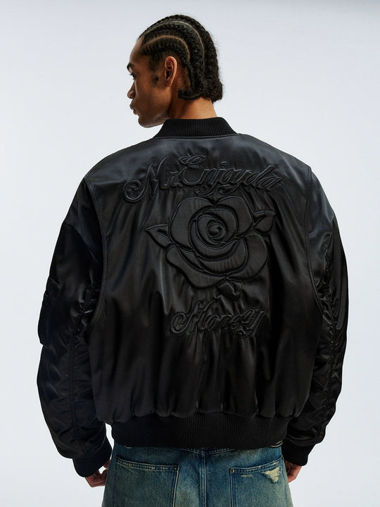 MEDM 3D Rose Foam MA-1 Bomber Jacket | Face 3 Face
