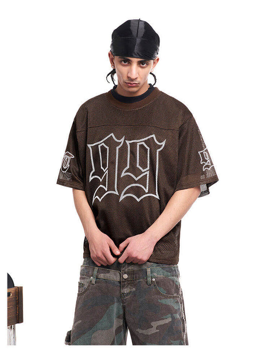 F3F Select 99 Cross Print Mesh Short Sleeve Jersey | Face 3 Face