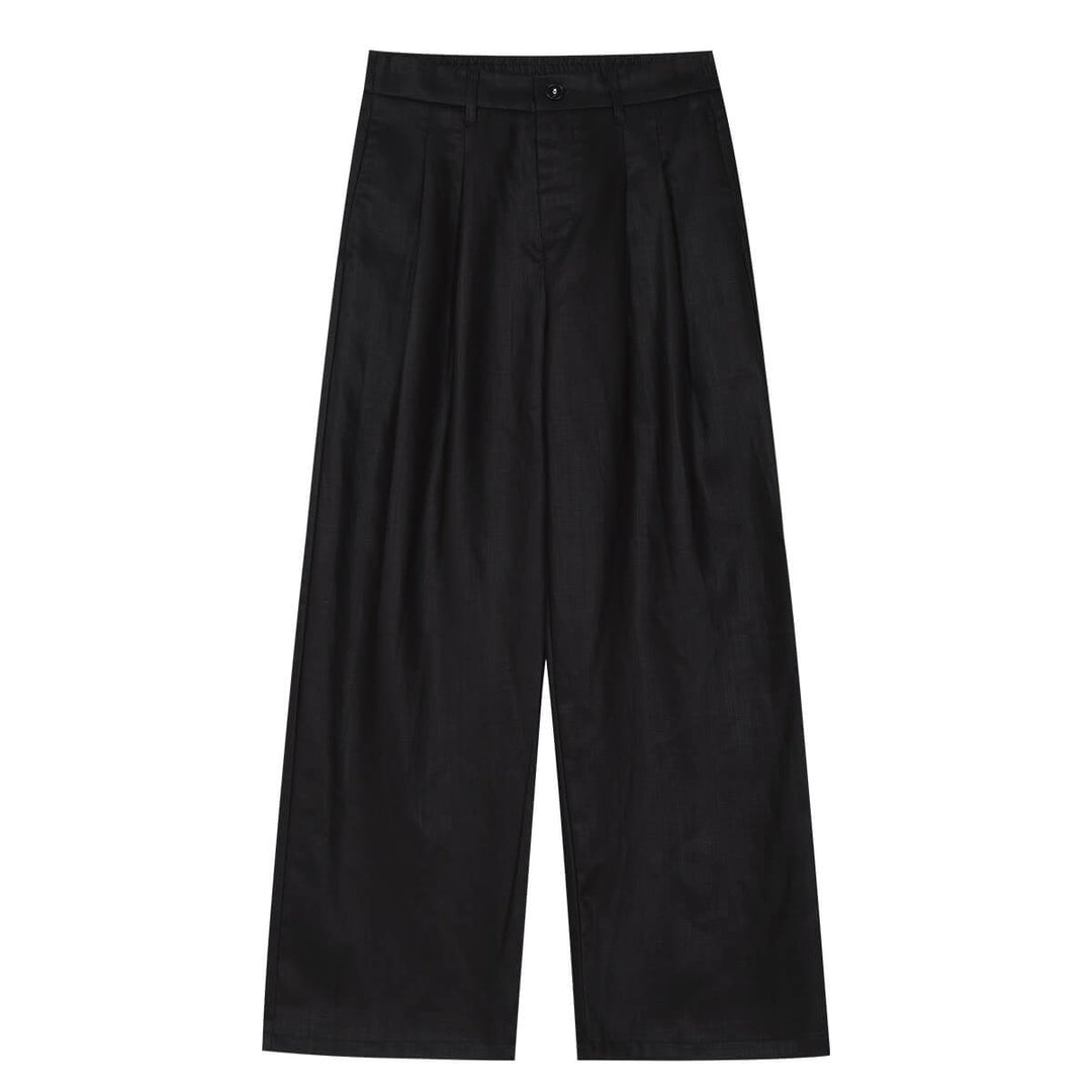 MEDM Linen Double Pleat Suit Pants | Face 3 Face