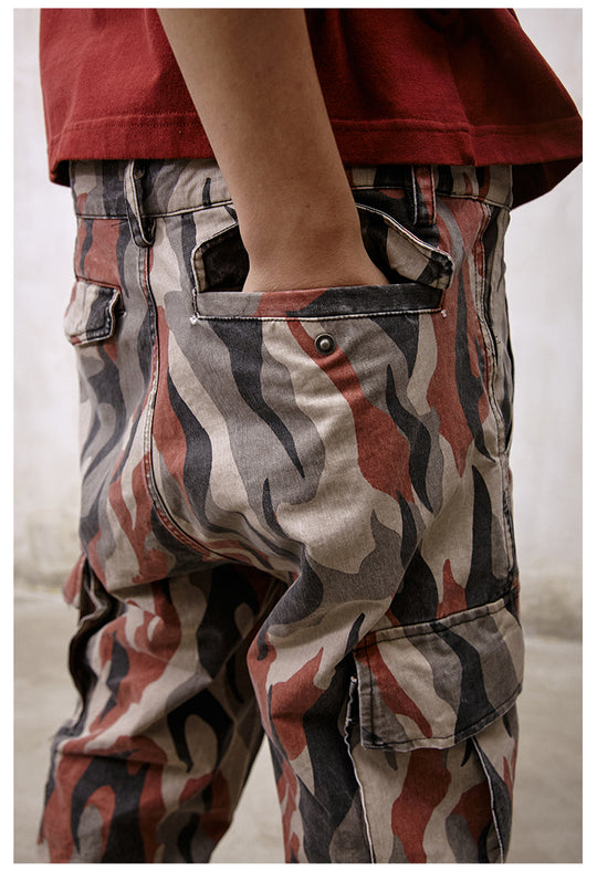 Remedy Flame Camouflage Work Cargo Pants | Face 3 Face