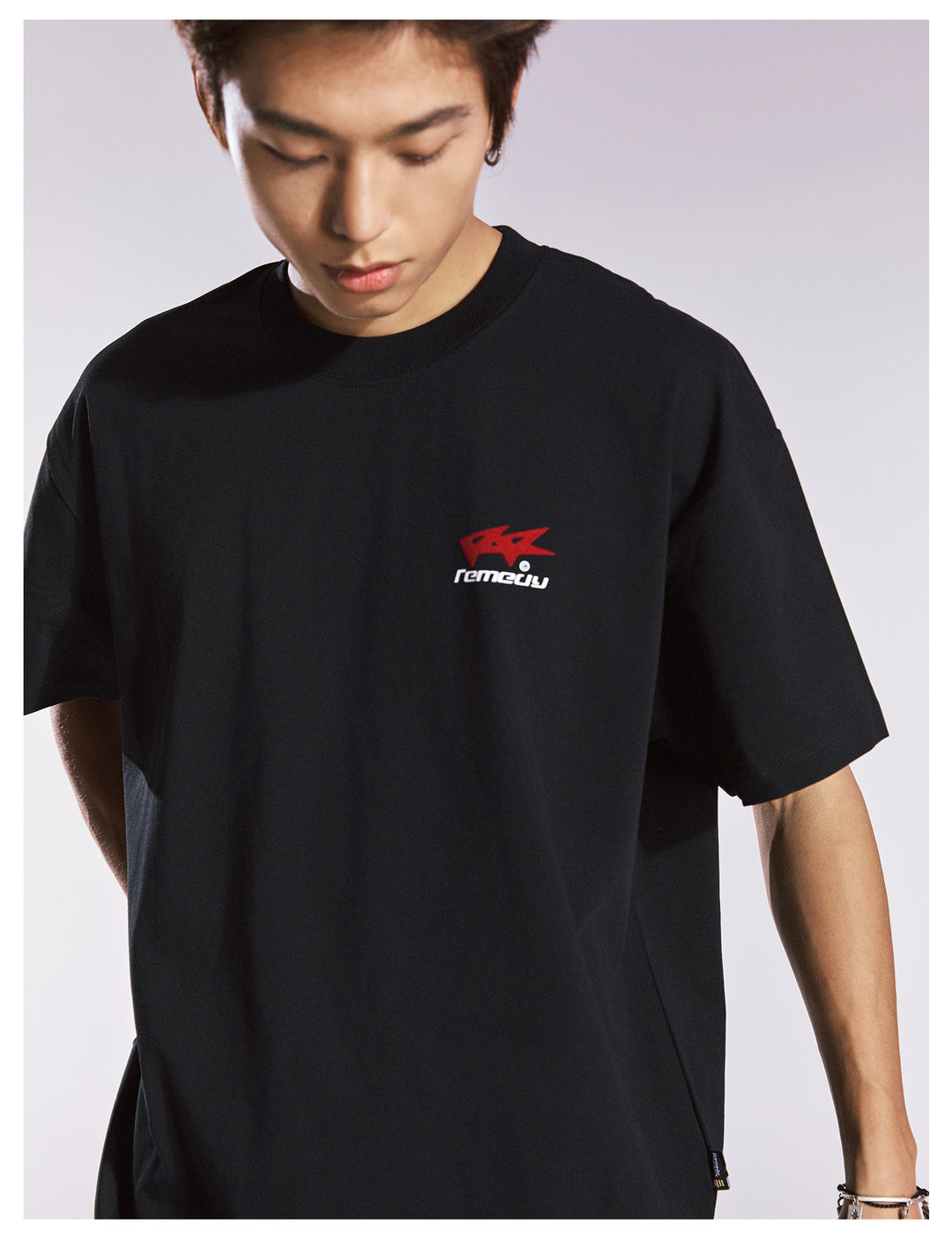 Remedy Flocking Logo Print Tee | Face 3 Face