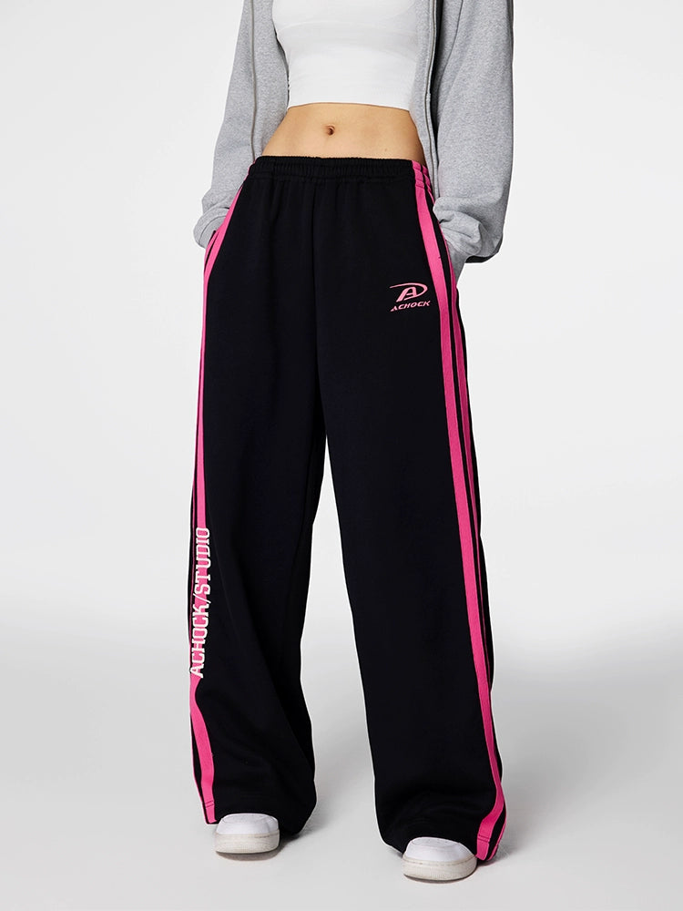 Achock Side Striped Baggy Sweatpants | Face 3 Face