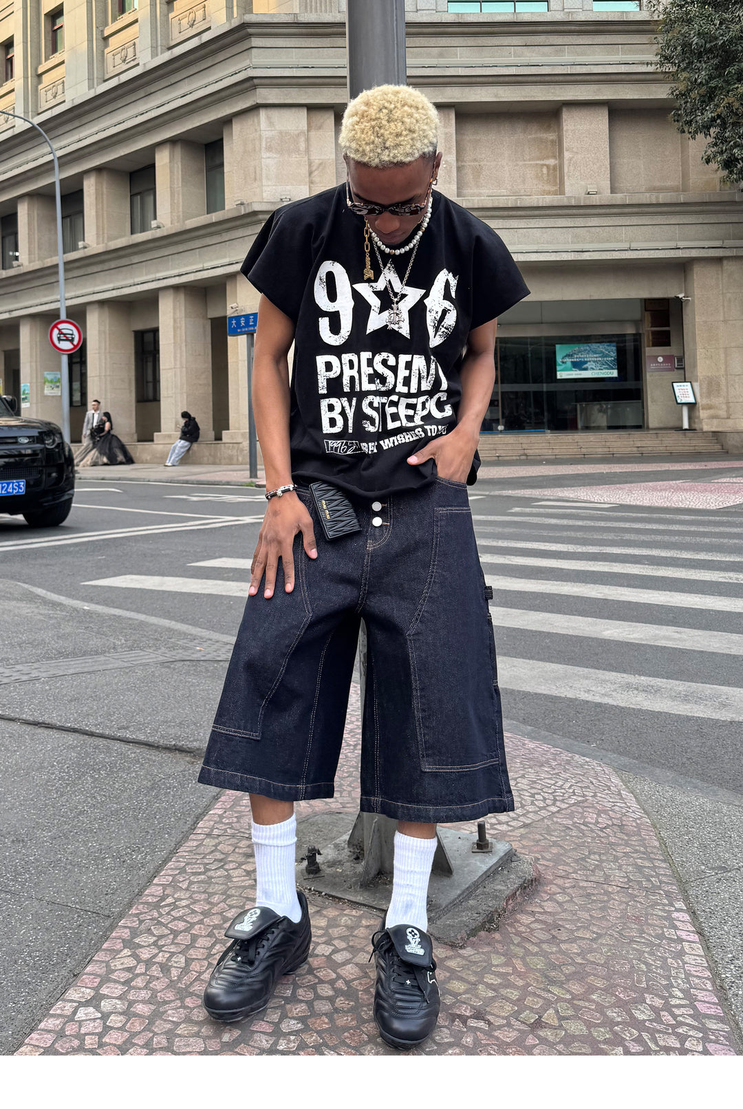 STEEPC Aged Printed Sleeveless Tee | Face 3 Face