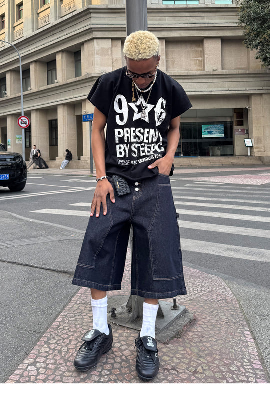 STEEPC Aged Printed Sleeveless Tee | Face 3 Face