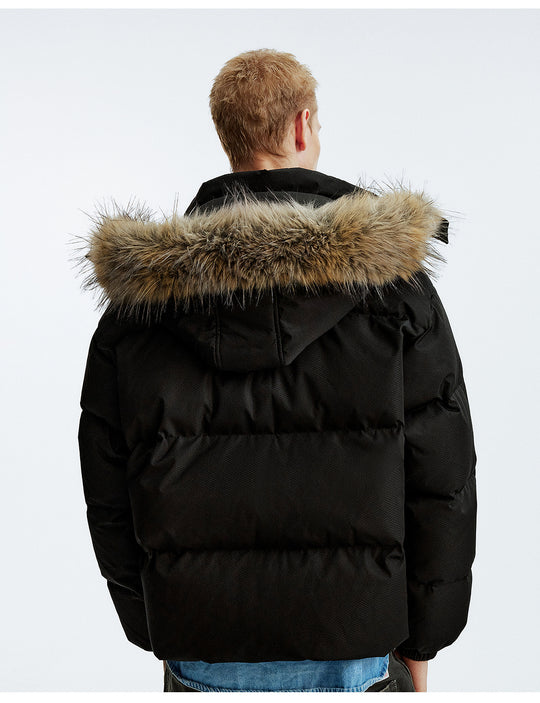 MEDM Detachable Fur Hooded Down Jacket | Face 3 Face