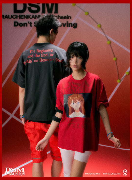 DSM x EVA Character Graphic Print Quick Dry Short Sleeve Tee