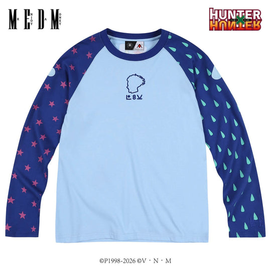 MEDM × HUNTER×HUNTER All Over Character Icon Raglan Long Sleeve Tee | Face 3 Face