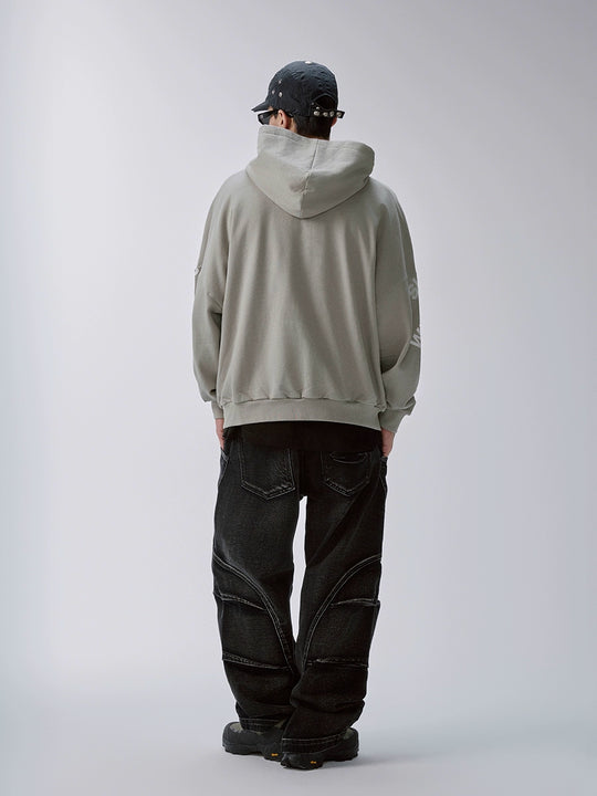 F2CE Stitching Deconstruction Utility Jeans | Face 3 Face