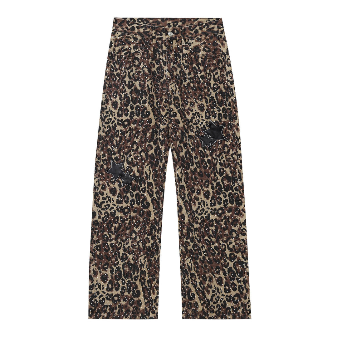 MEDM All Over Rhinestone Star Patch Jeans | Face 3 Face