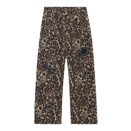MEDM All Over Rhinestone Star Patch Jeans | Face 3 Face