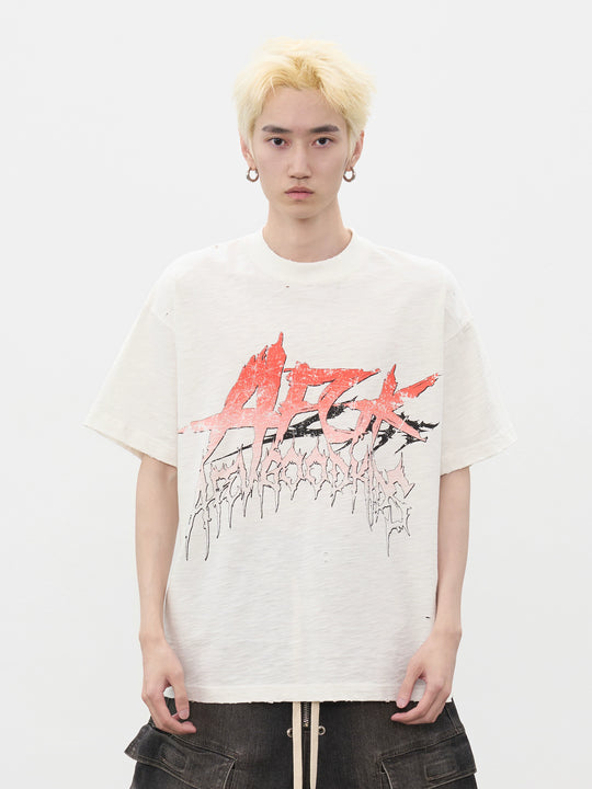 AFGK Vintage Rock Print Tee | Face 3 Face