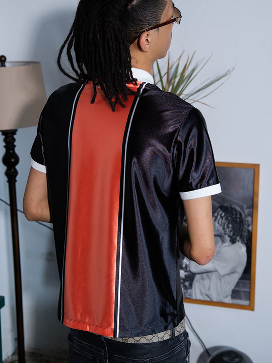 TGFCLUB Color Clashing Sports Fabric Soccer Jersey Polo | Face 3 Face