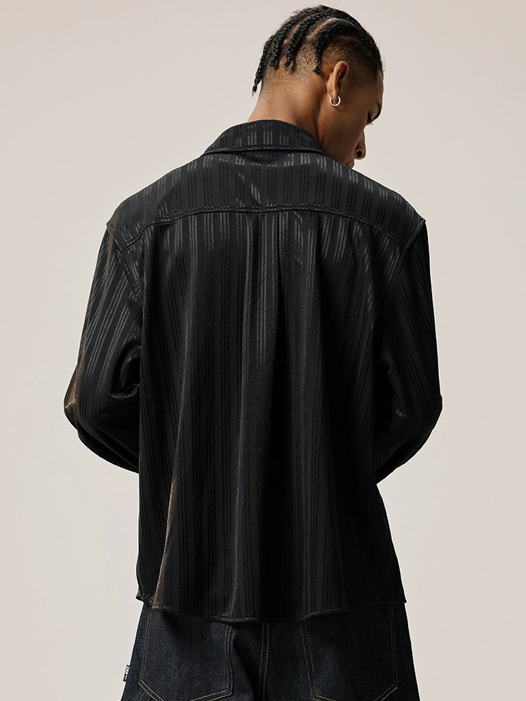 Remedy Silk Striped Long Sleeve Shirt | Face 3 Face