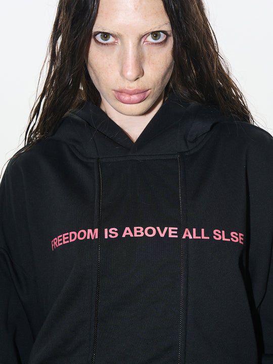 BLIND NO PLAN Double-Layer Patchwork Zipper Printed Hoodie | Face 3 Face