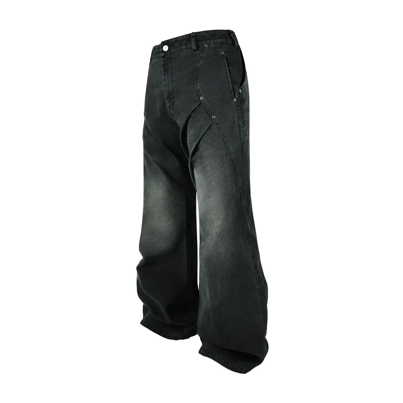 ANTIDOTE 3D Pleated Washed Work Pants | Face 3 Face