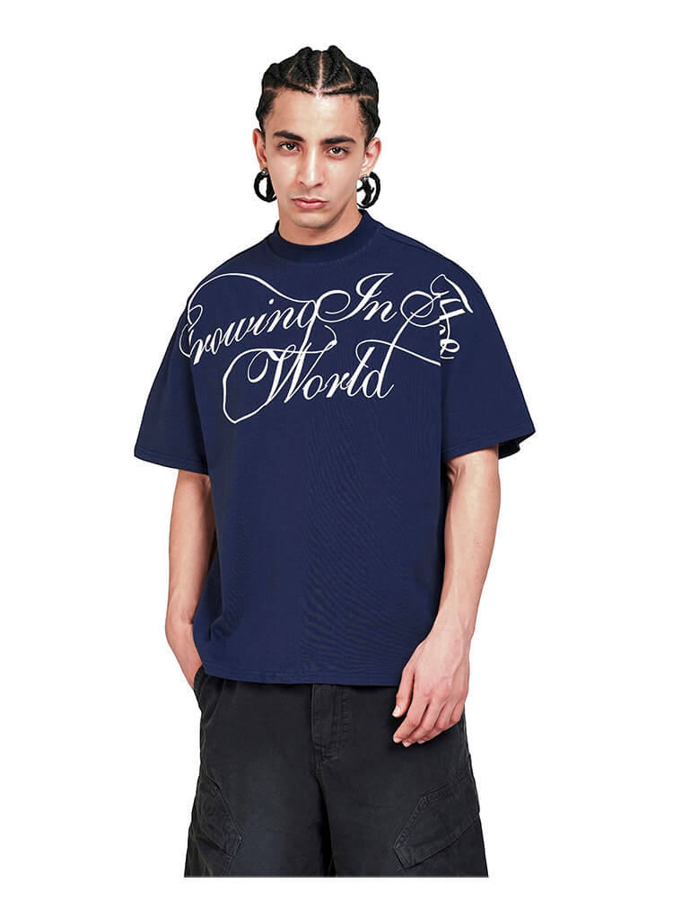 F3F Select Large Calligraphy Print Tee | Face 3 Face