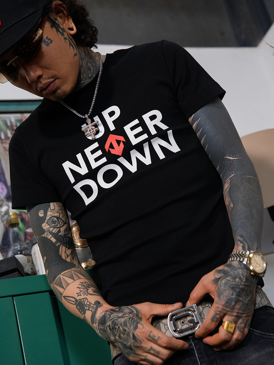 TGFCLUB UP NEVER DOWN Print Tee | Face 3 Face