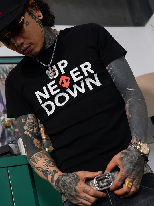 TGFCLUB UP NEVER DOWN Print Tee | Face 3 Face