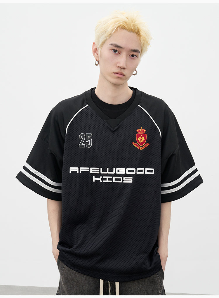 AFGK Badge Mesh Jersey Tee | Face 3 Face