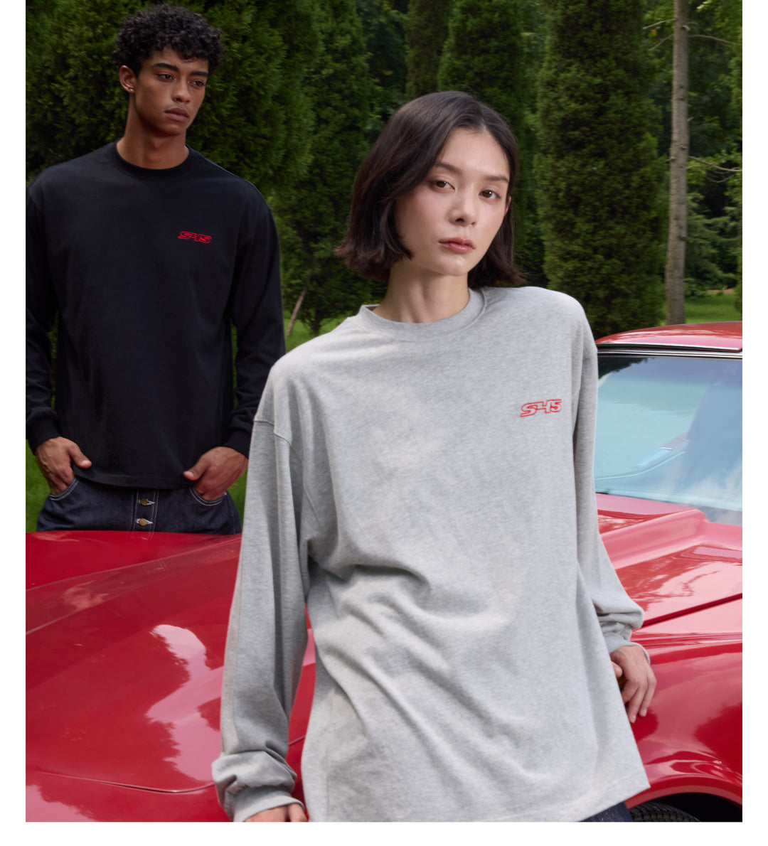 S45 Basic Small Logo Long Sleeve Tee | Face 3 Face