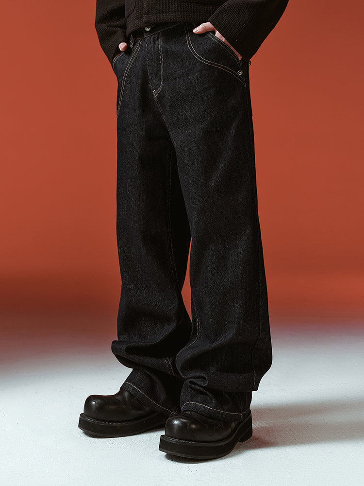 YADcrew Twisted Deconstruction Baggy Jeans | Face 3 Face