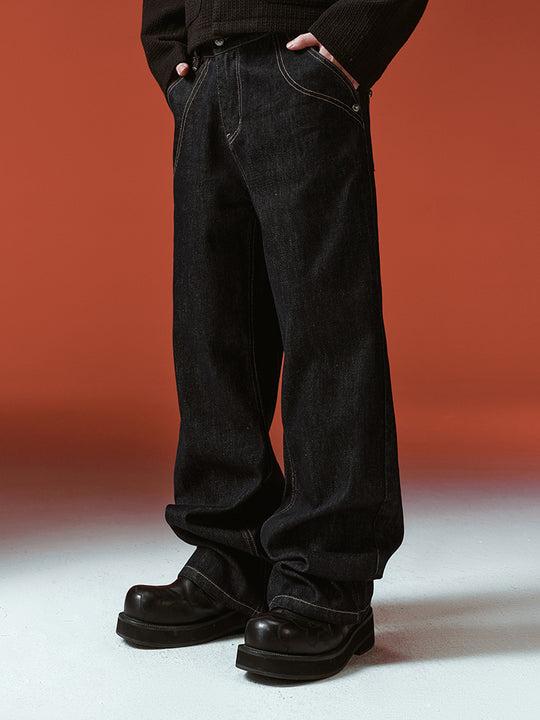 YADcrew Twisted Deconstruction Baggy Jeans | Face 3 Face