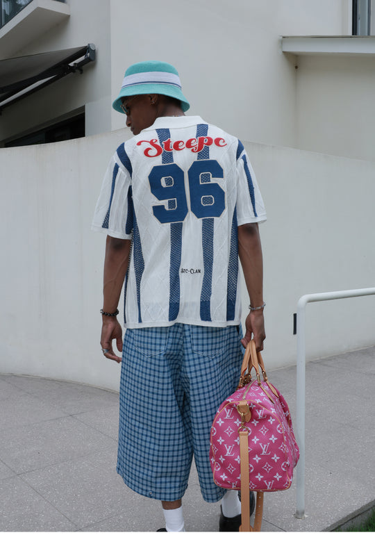 STEEPC Colorblock Knit Short Sleeve Shirt | Face 3 Face