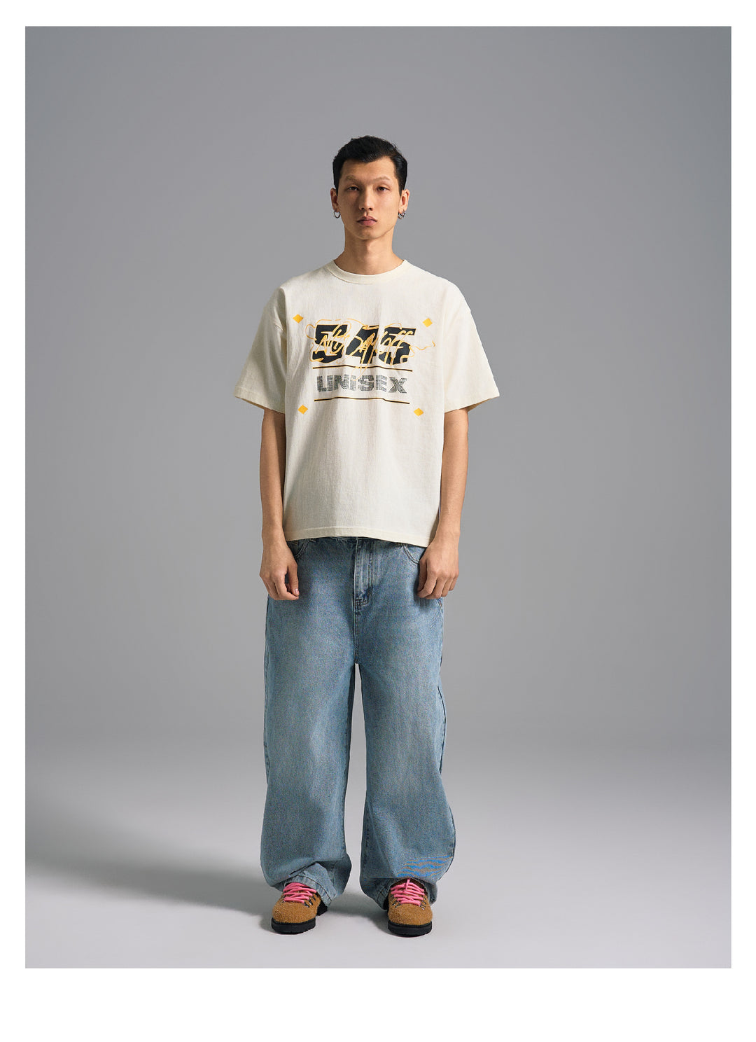 S45 Basic Signature Logo Print Rhinestone Tee | Face 3 Face