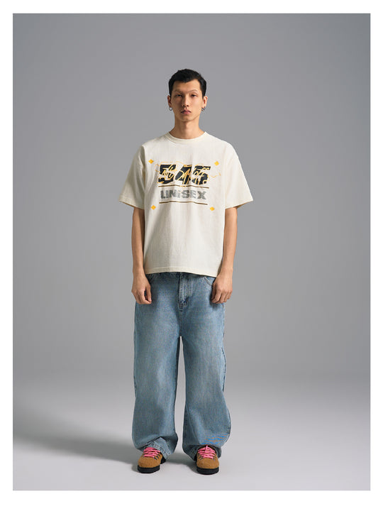 S45 Basic Signature Logo Print Rhinestone Tee | Face 3 Face