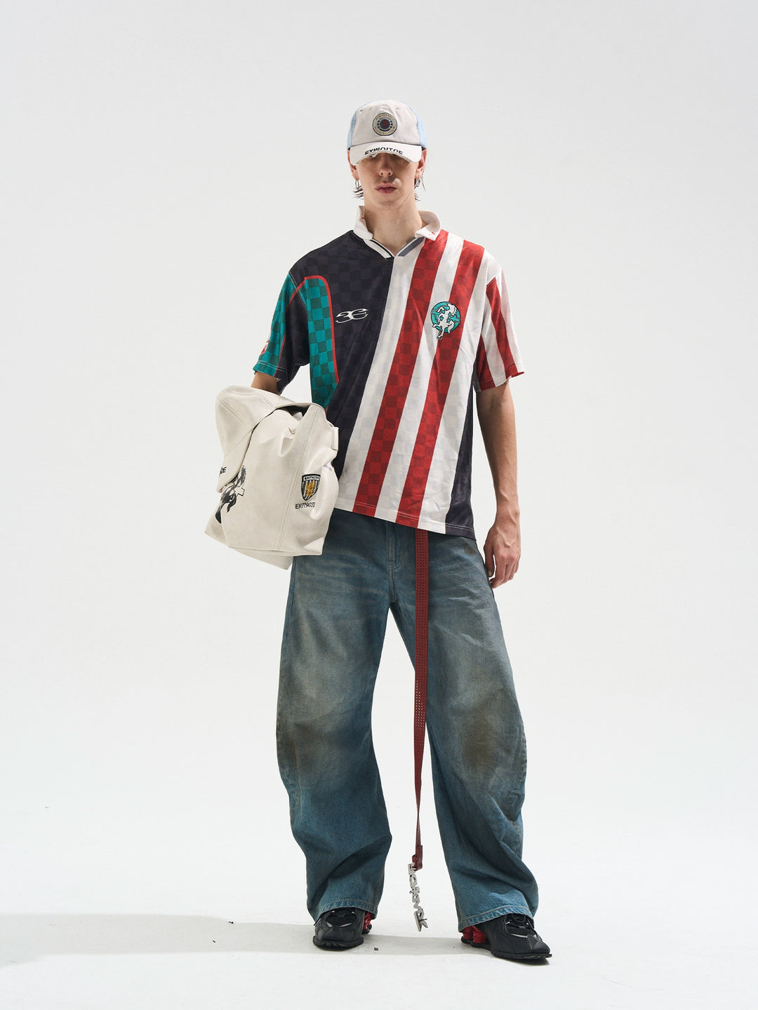 BLIND NO PLAN Digital Print Checkerboard Polo Jersey | Face 3 Face