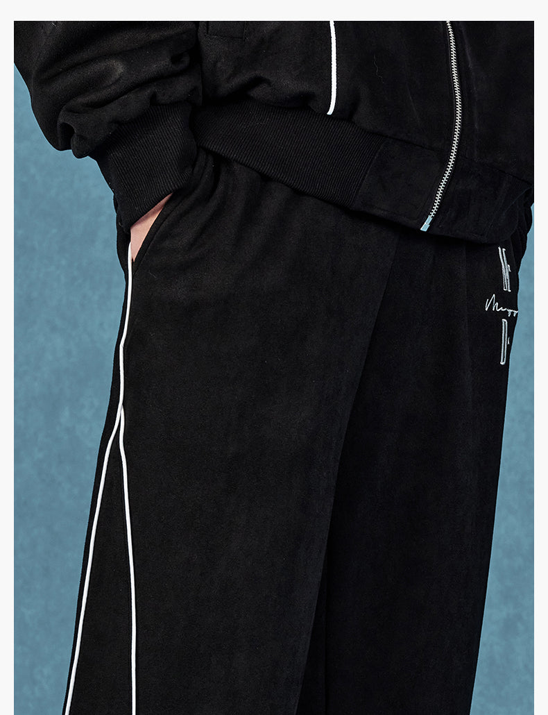MEDM Suede Track Pants | Face 3 Face