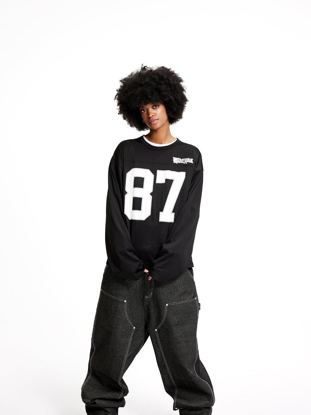 MHARF Black 87 Long Sleeved Mesh Hockey Jersey | Face 3 Face