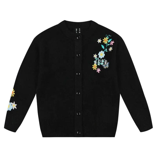 MEDM Floral Vine Embroidered Knit Cardigan | Face 3 Face