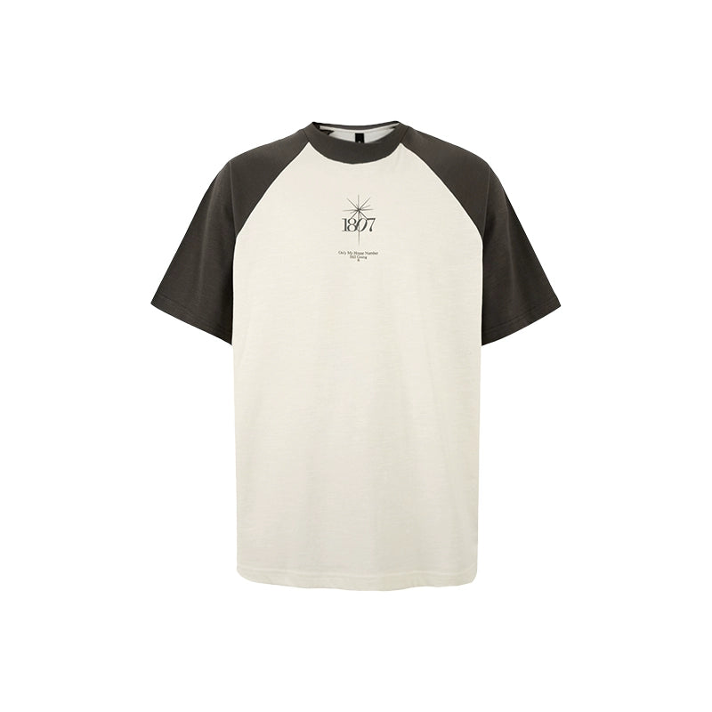 1807 Colorblock Wave Print Raglan Tee | Face 3 Face