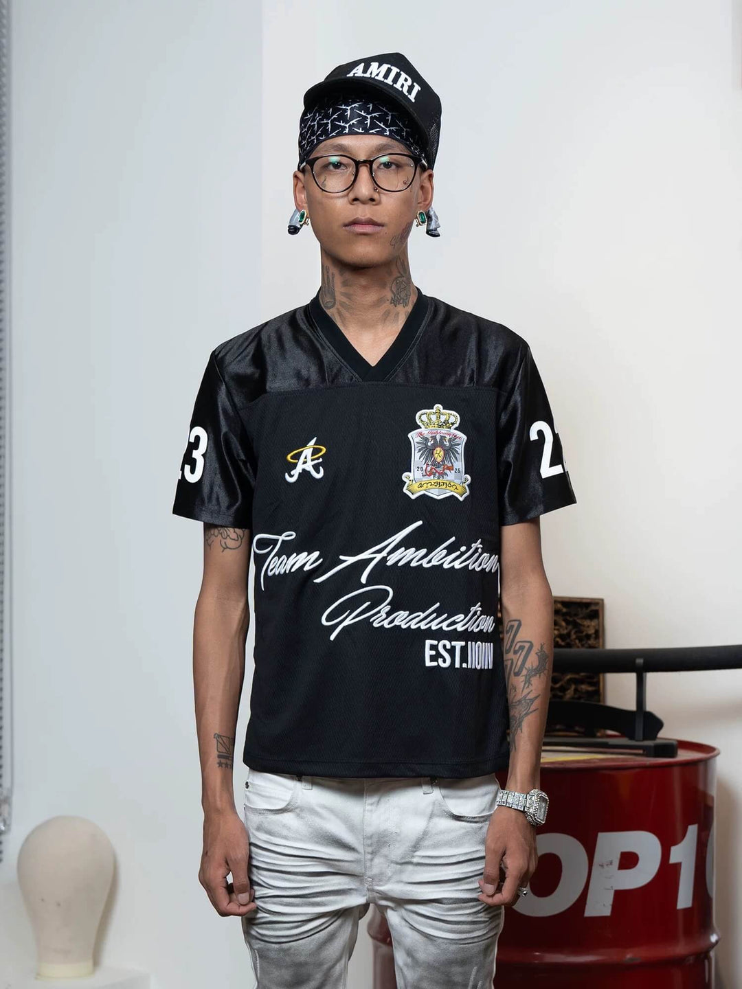 TGFCLUB 223 Patchwork Embroidered Soccer Jersey | Face 3 Face