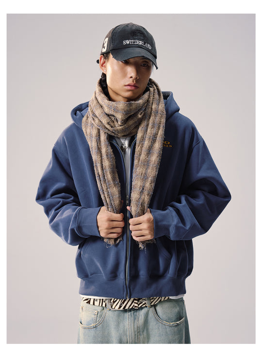 Remedy Terry Embroidery Zip Up Hoodie | Face 3 Face