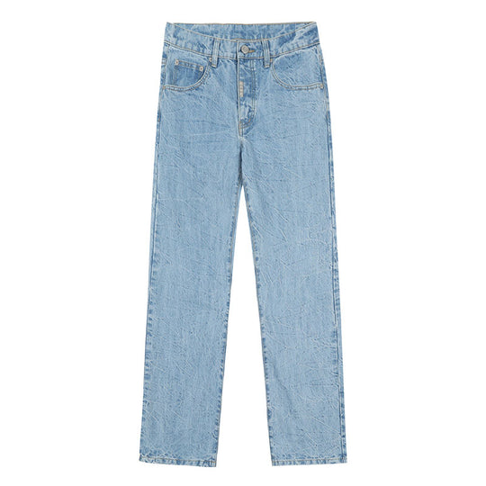 MEDM Flower Ripple Denim Jeans