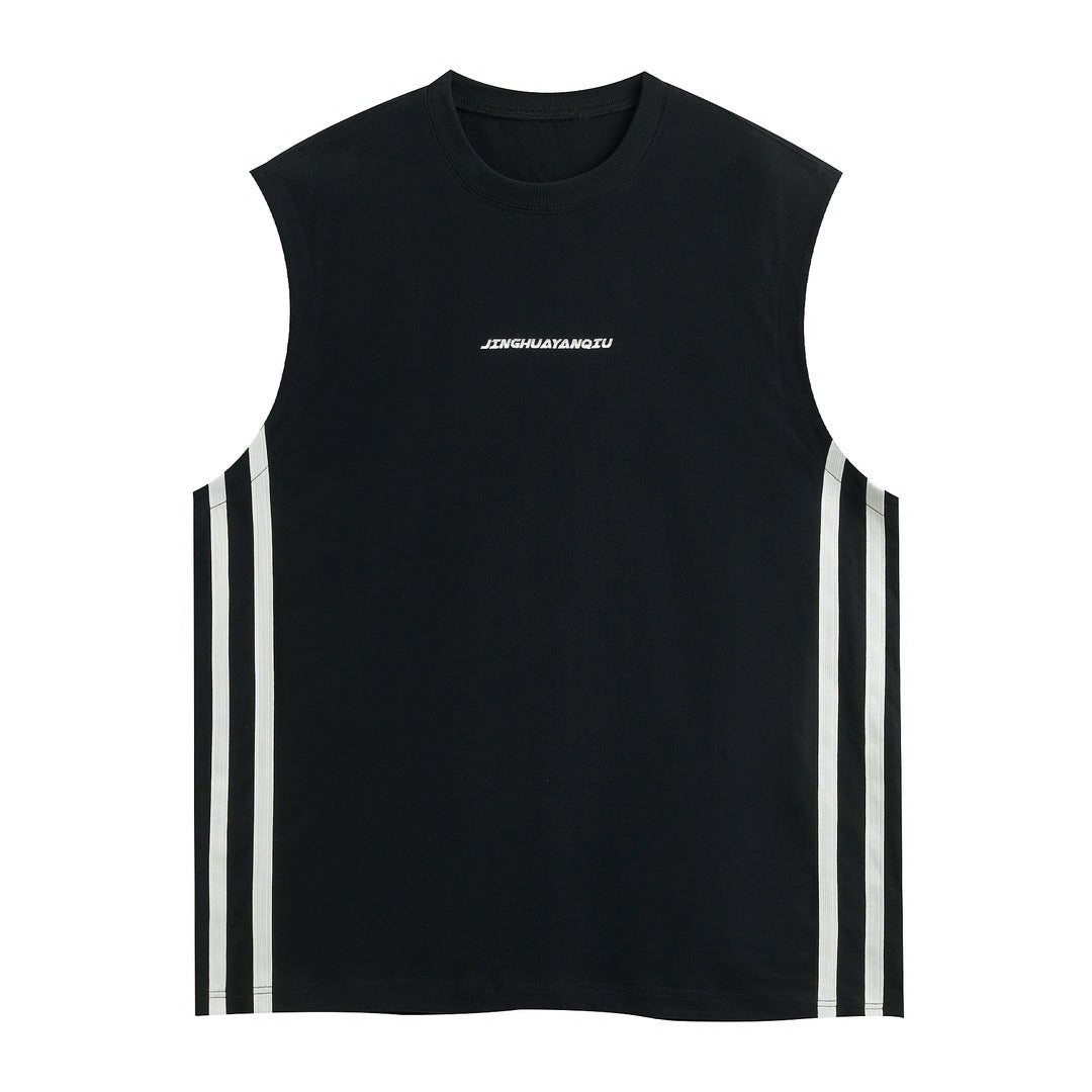 JHYQ Side Stripe Sleeveless Tee