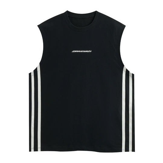 JHYQ Side Stripe Sleeveless Tee