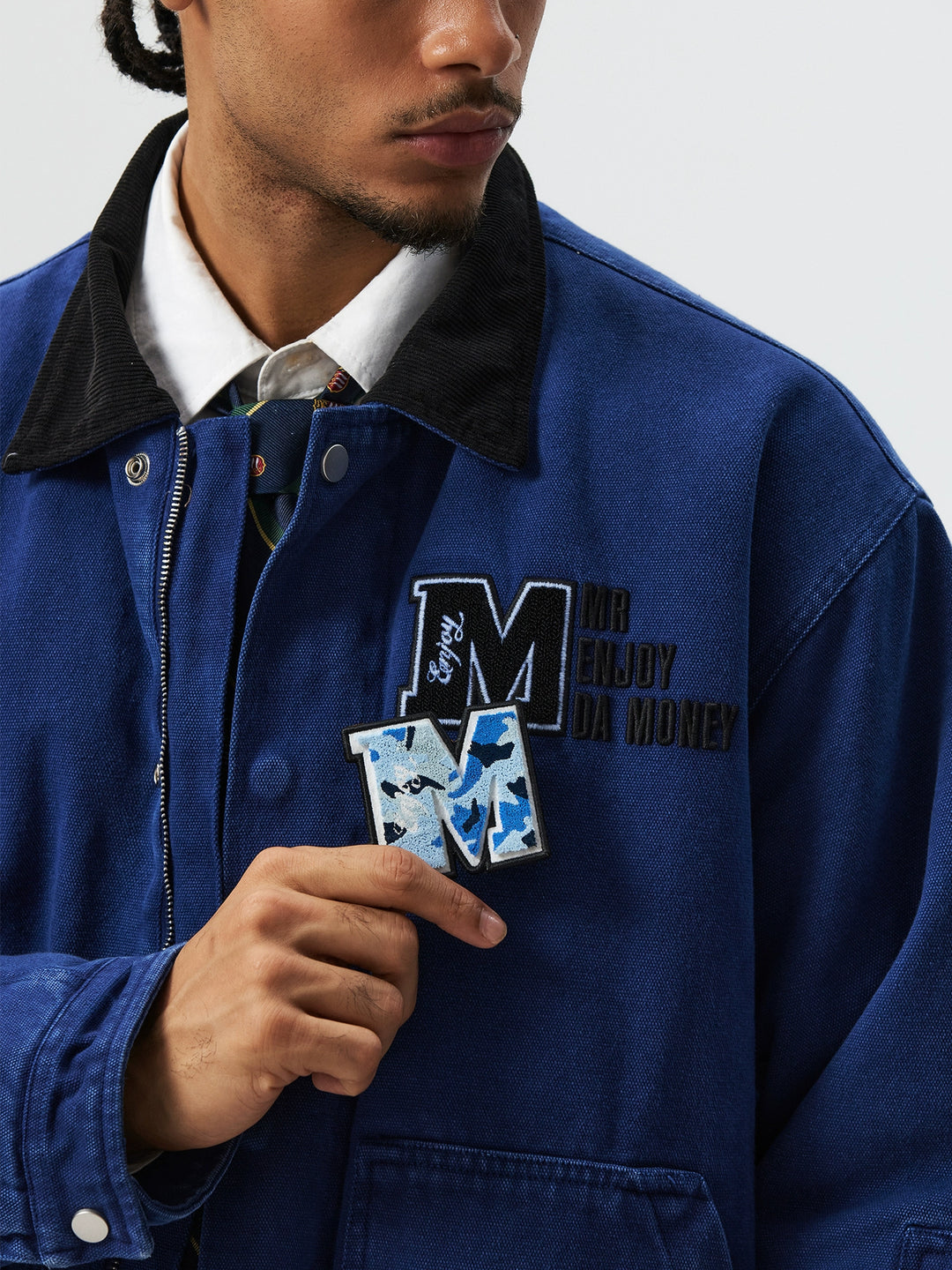 MEDM Camouflage Velcro Patch Detroit Jacket | Face 3 Face