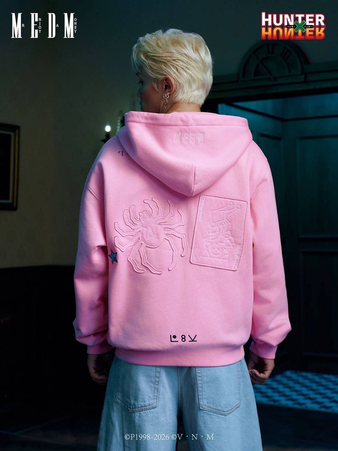 MEDM × HUNTER×HUNTER Character Icon Zip Up Hoodie | Face 3 Face