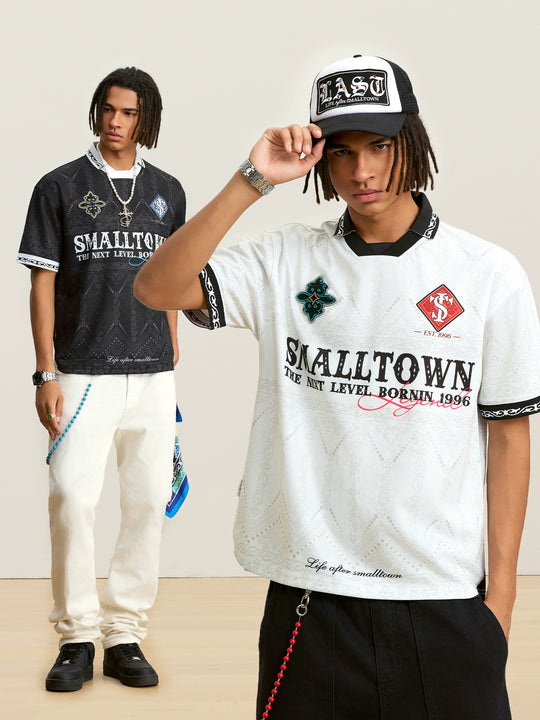 Small Town Kid Ethnic Full Print Soccer Polo Jersey | Face 3 Face
