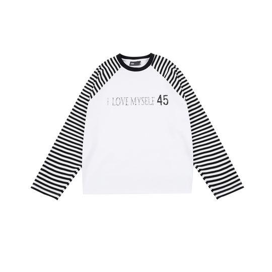 S45 Striped Raglan Sleeve Long-Sleeve Tee | Face 3 Face
