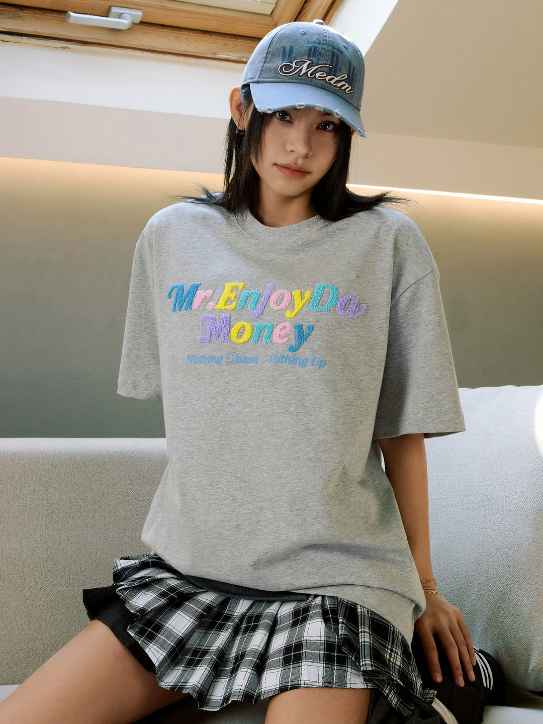 MEDM Multicolor Terry Embroidery Tee | Face 3 Face
