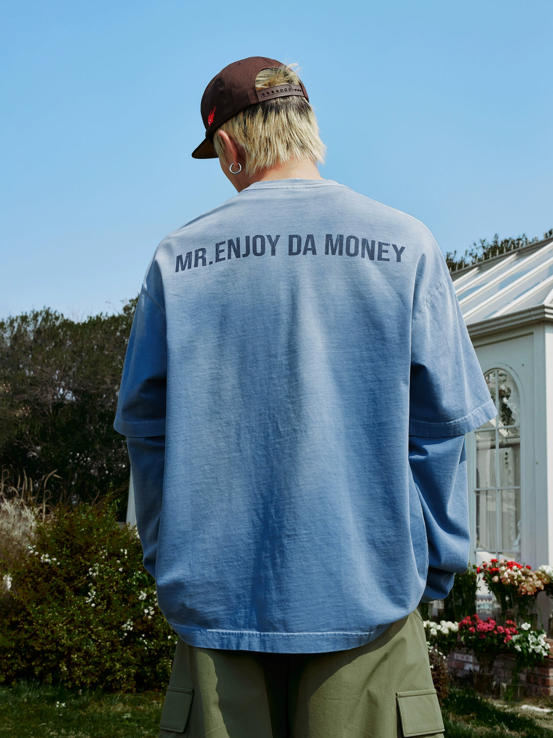 MEDM Washed Double Layer Long Sleeve Tee | Face 3 Face