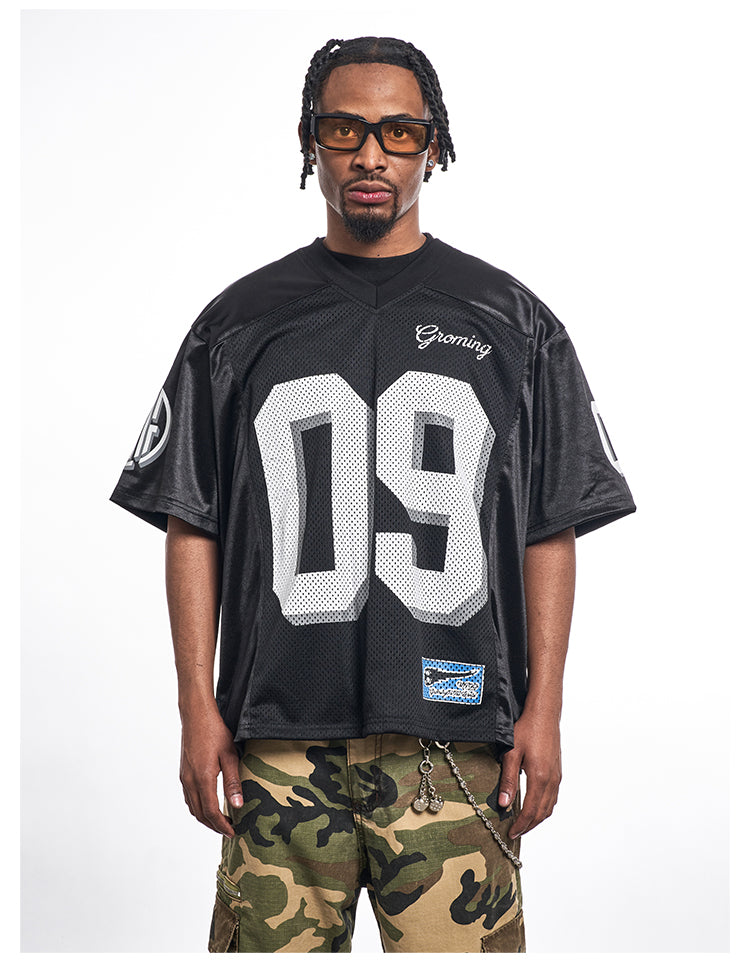 F3F Select 09 Numbering Printed Logo Mesh Hockey Jersey Tee | Face 3 Face