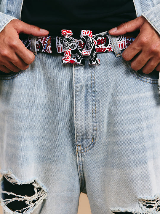 1807× LABT Paisley Pattern Washed Denim Jeans | Face 3 Face